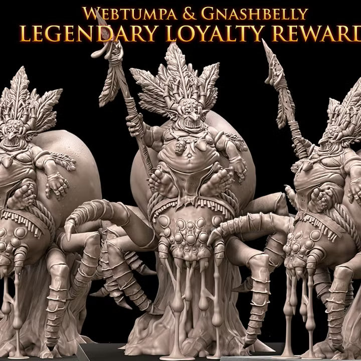 Avatars of War Goblin Webtumpa and Gnashbelly 32mm Miniatures