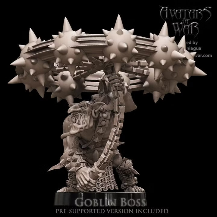 Goblin Hero swinging ball & chain  Avatars of War 32mm Fantasy figure