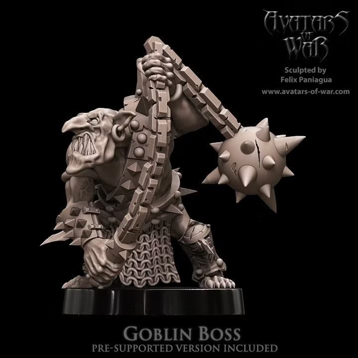 Goblin Hero with ball & chain  Avatars of War 32mm Fantasy figure