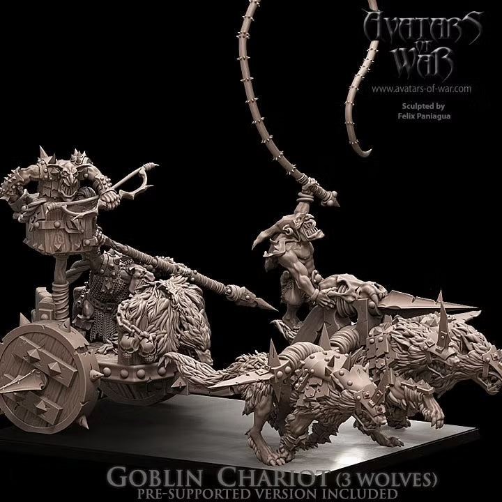 Goblin Chariot Avatars of War 32mm Fantasy Miniatures