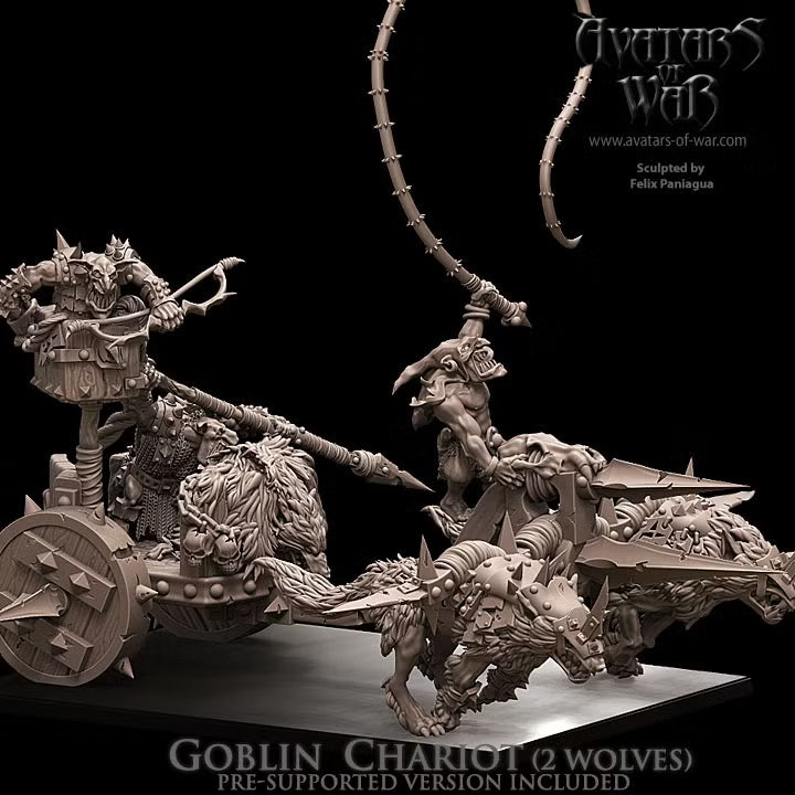 Goblin Chariot Avatars of War 32mm Fantasy Miniatures