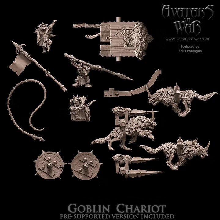 Goblin Chariot Avatars of War 32mm Fantasy Miniatures