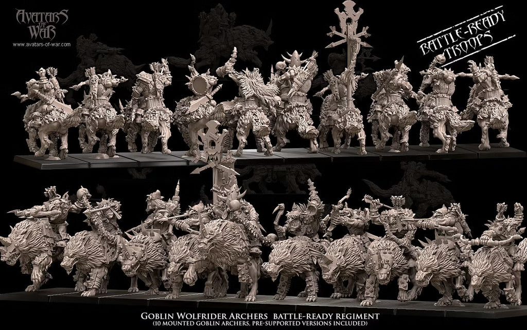 Avatars of War Goblin Wolf Rider Archer Regiment