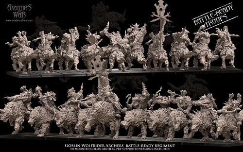 Avatars of War Goblin Wolf Rider Archer Regiment