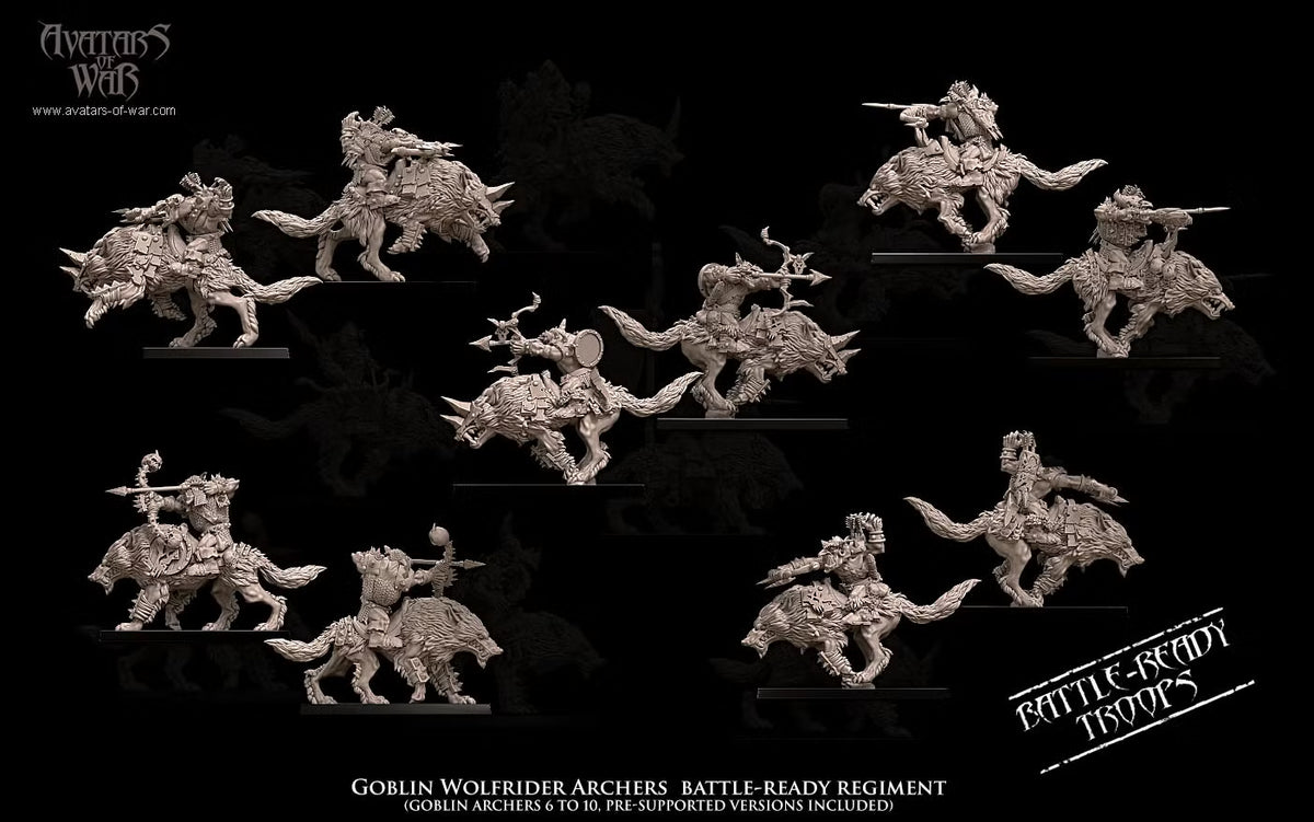 Avatars of War Goblin Wolf Rider Archer Regiment