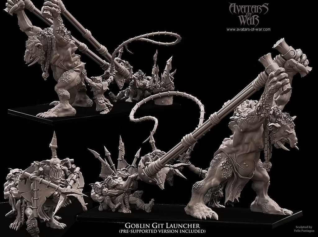 Goblin Git Launcher Avatars of War 32mm miniatures