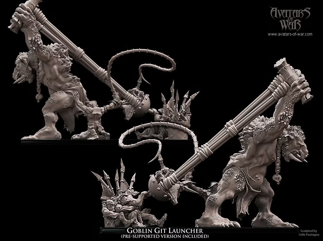 Goblin Git Launcher Avatars of War 32mm miniatures