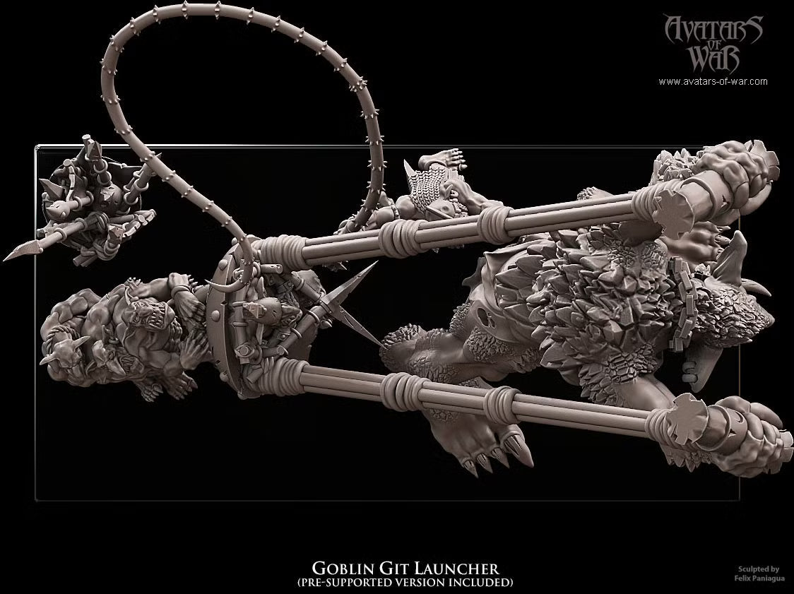 Goblin Git Launcher Avatars of War 32mm miniatures