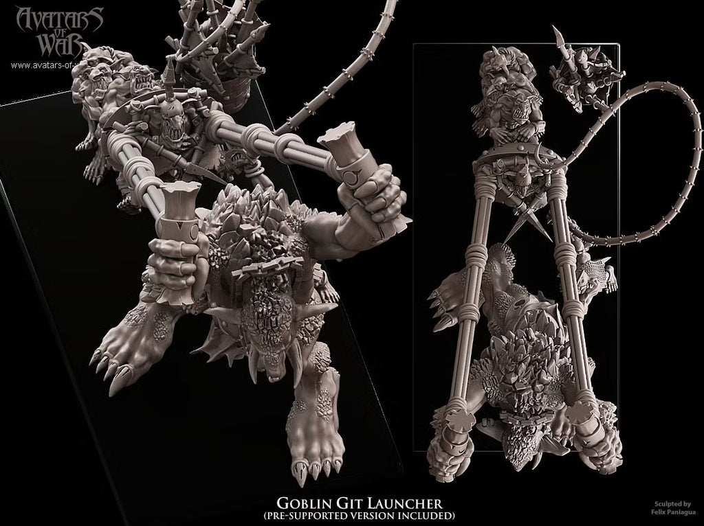 Goblin Git Launcher Avatars of War 32mm miniatures
