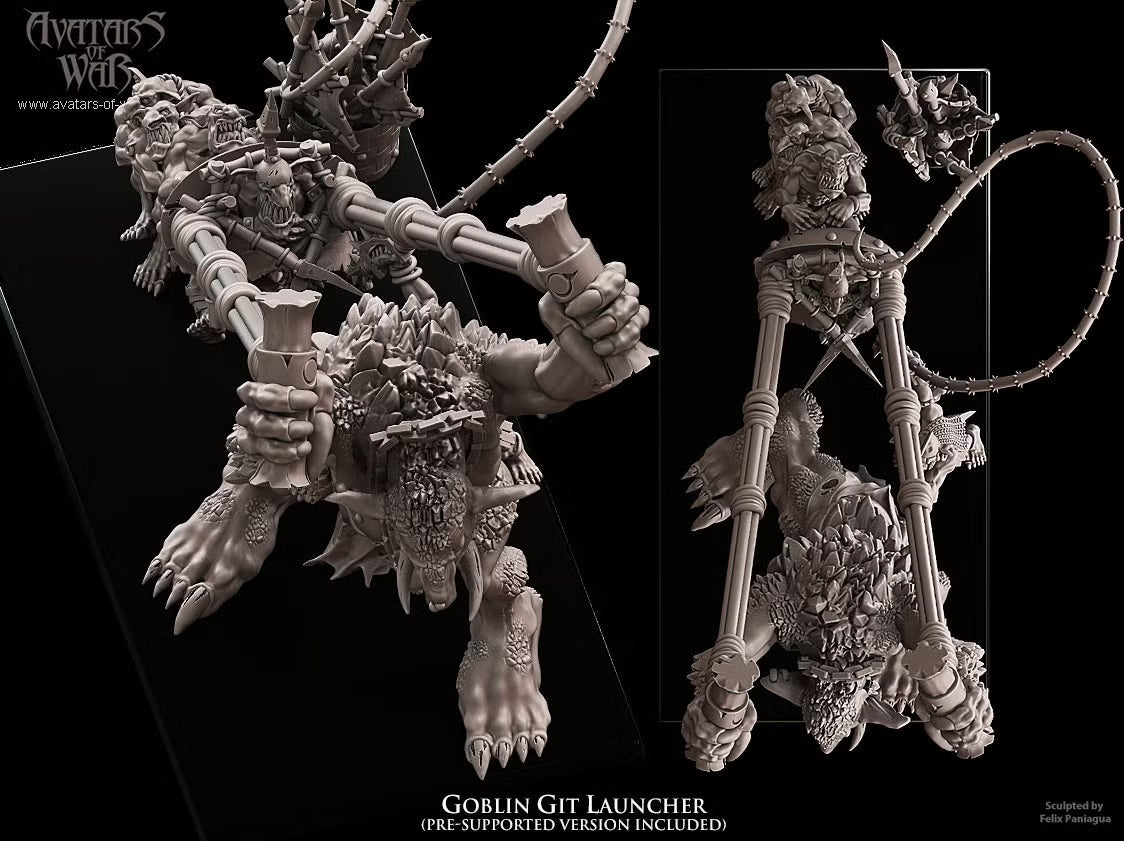 Goblin Git Launcher Avatars of War 32mm miniatures