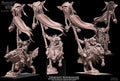 Goblin Mounted Battle Standard Bearer Avatars of War 32mm scale