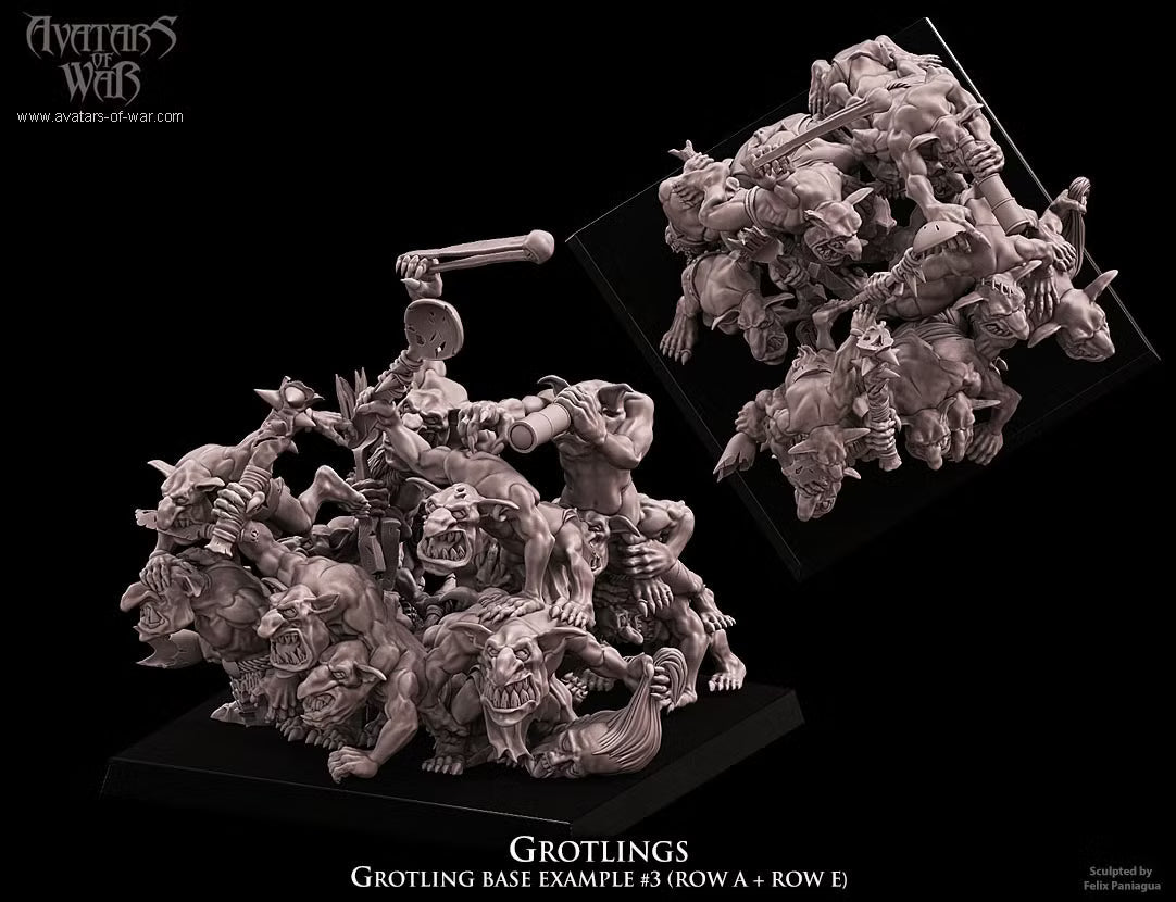 Grottlings Regiment Avatars of War 32mm Miniatures