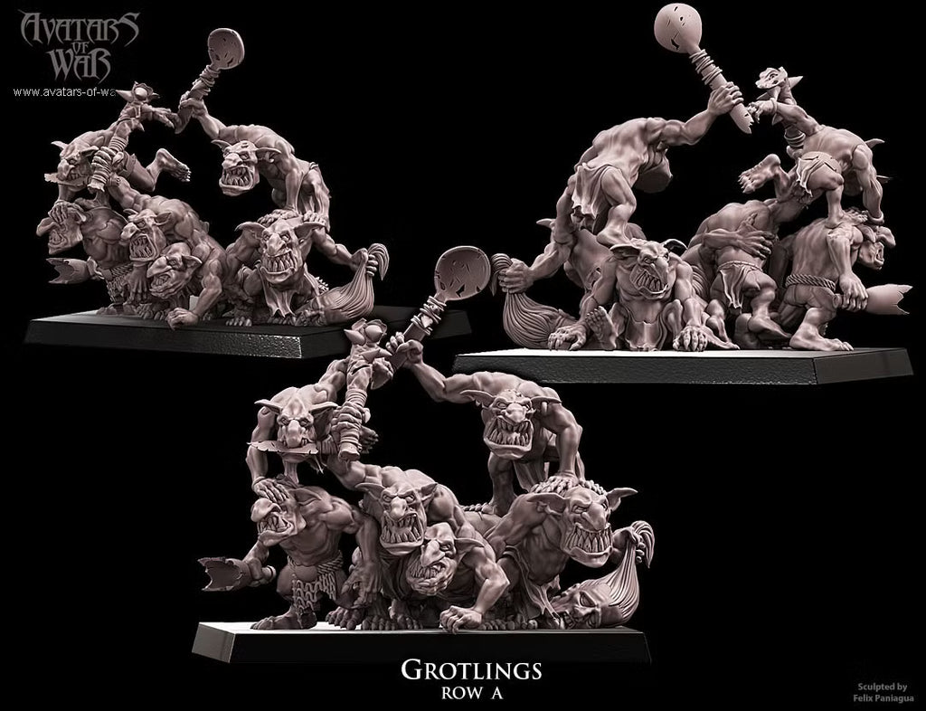 Grottlings Regiment Avatars of War 32mm Miniatures