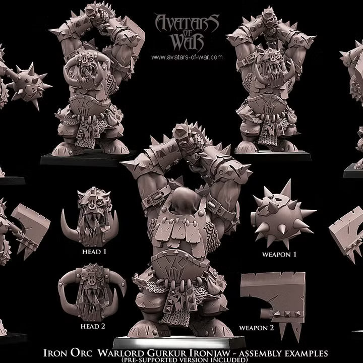 Avatars of War Black orc Warlord Gurkur Ironjaw