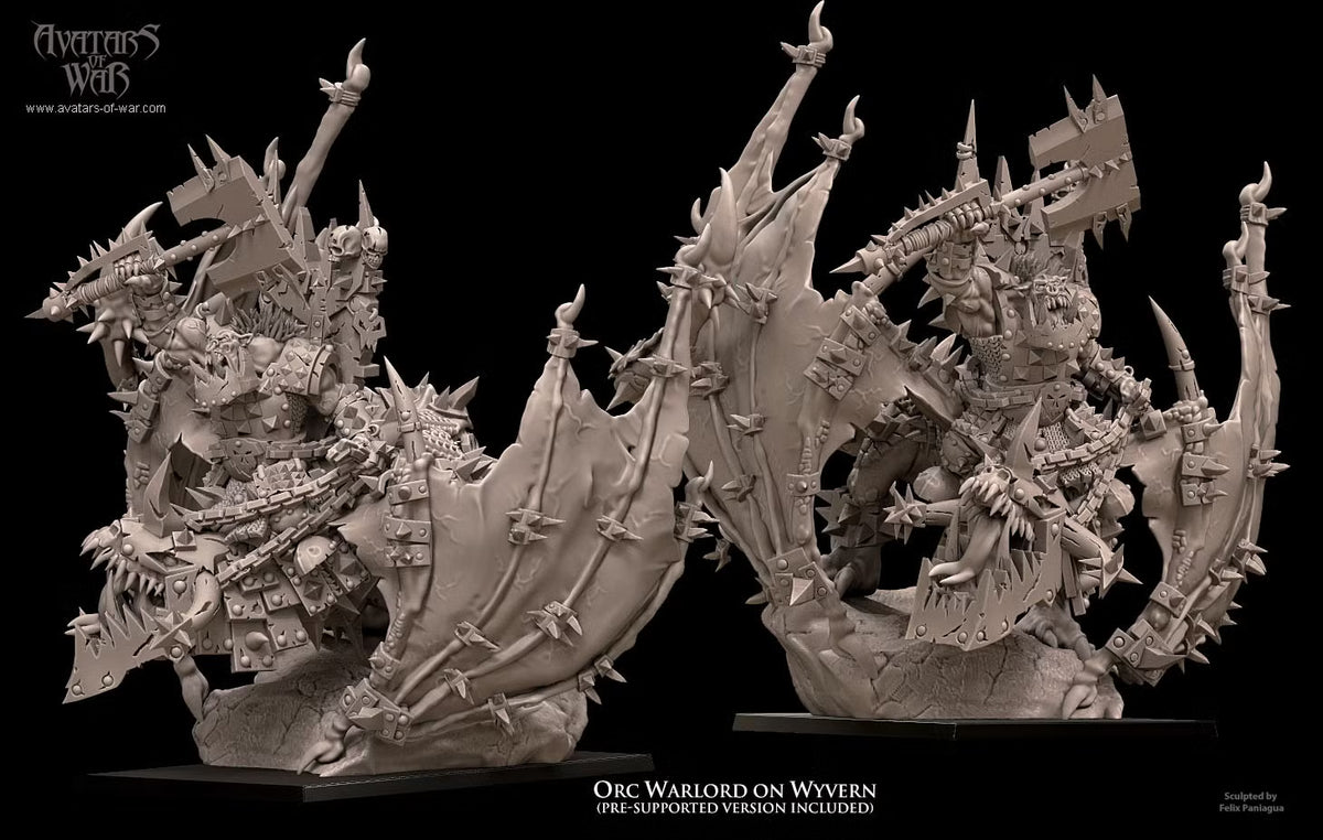 Avatars of War Iron Orc Warlord on Wyvern