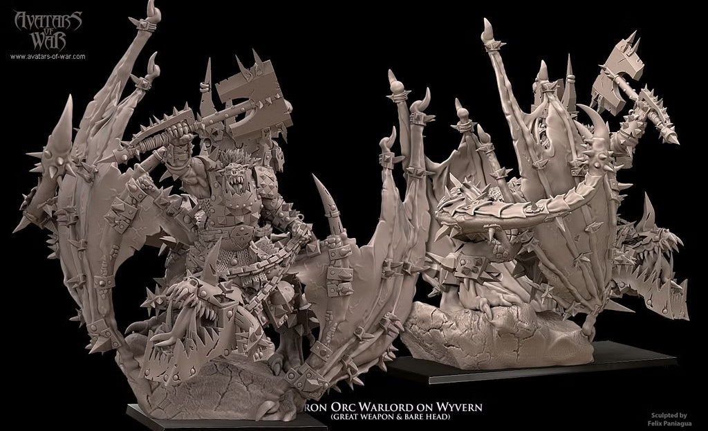 Avatars of War Iron Orc Warlord on Wyvern
