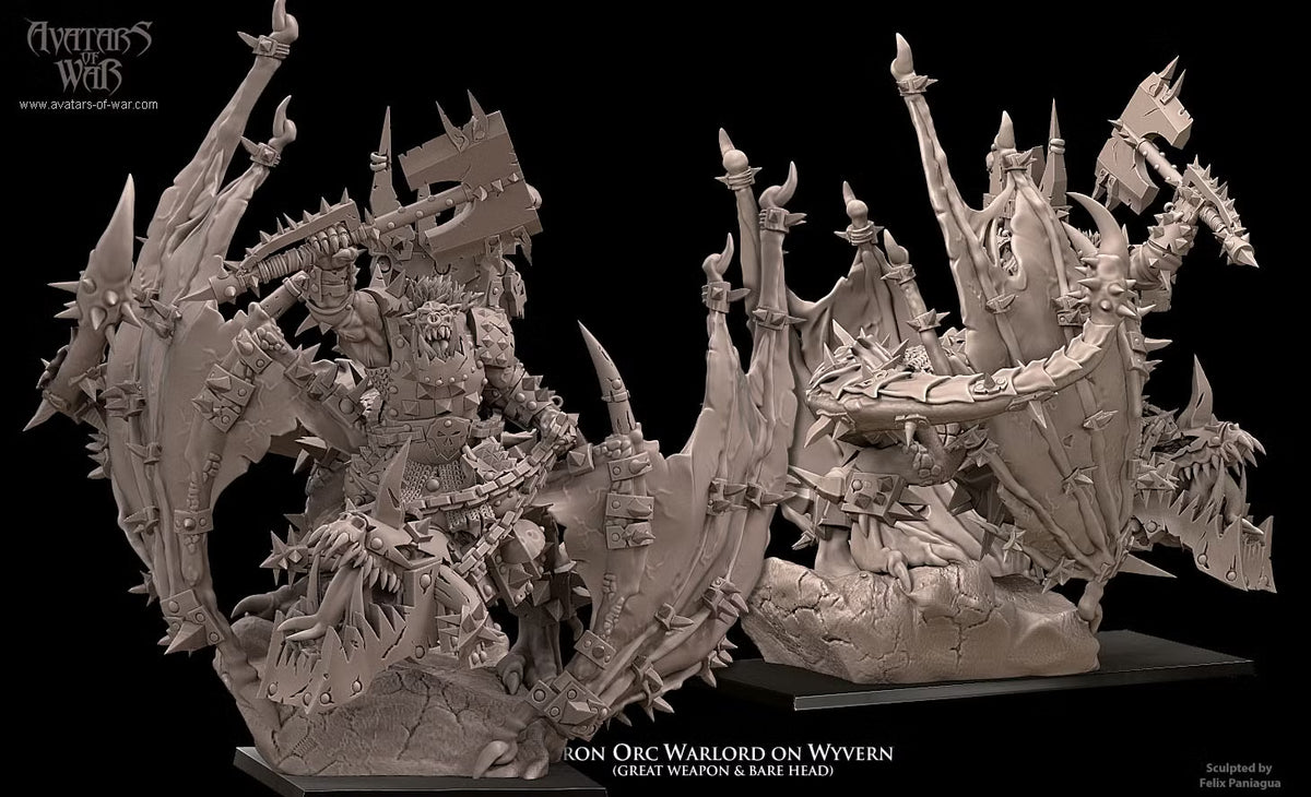 Avatars of War Iron Orc Warlord on Wyvern
