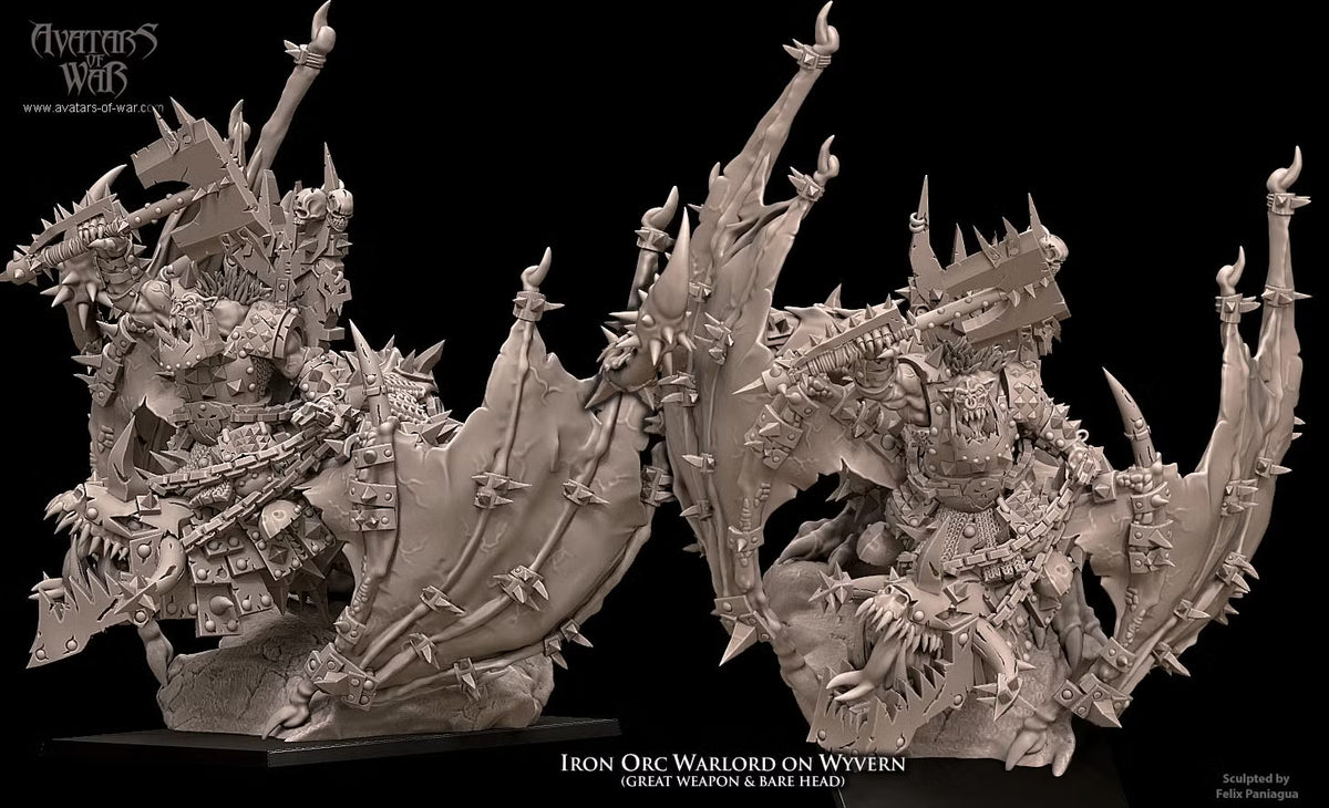 Avatars of War Iron Orc Warlord on Wyvern