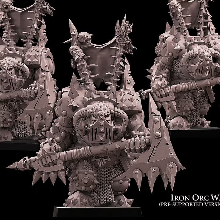 Iron Orc Warlord Hero Avatars of War 32mm Miniatures
