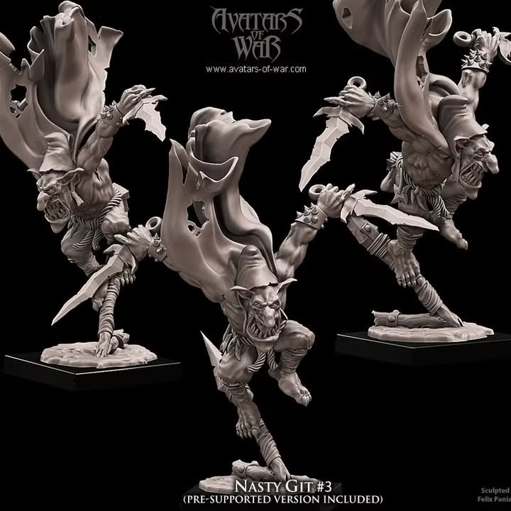 Goblin Nasty Gits Avatars of War 32mm miniatures