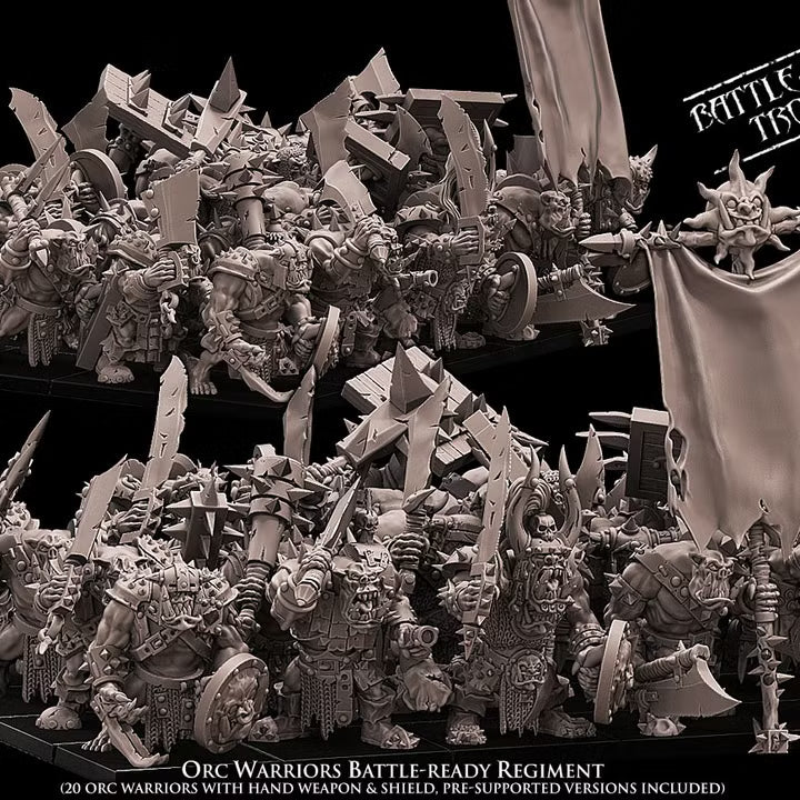 Orc Warriors Regiment Avatars of War 32mm Fantasy Miniatures