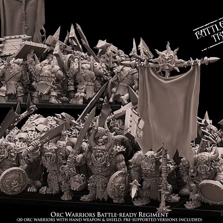 Orc Warriors Regiment Avatars of War 32mm Fantasy Miniatures