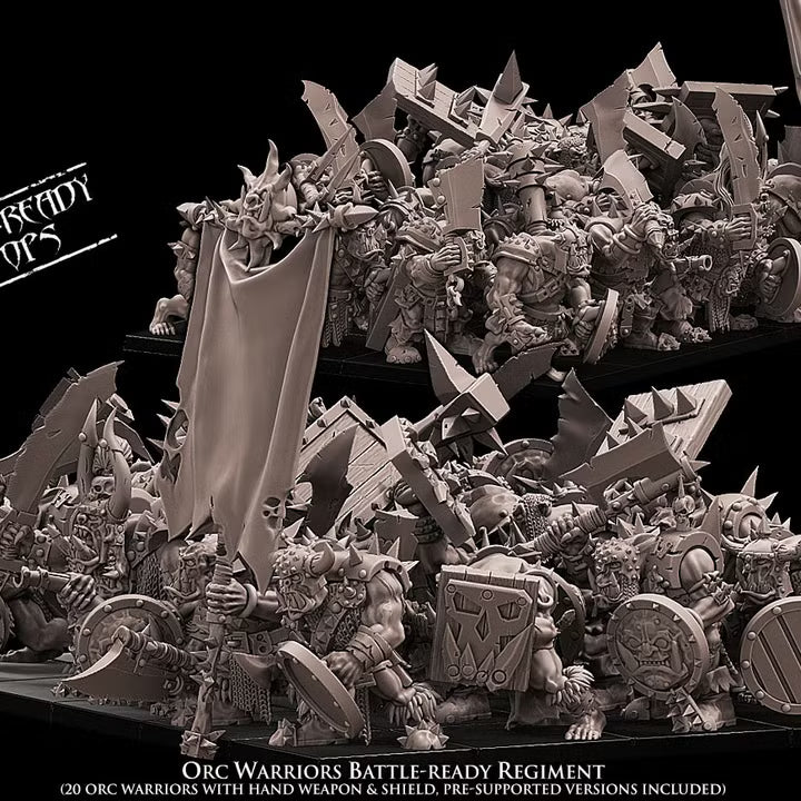 Orc Warriors Regiment Avatars of War 32mm Fantasy Miniatures