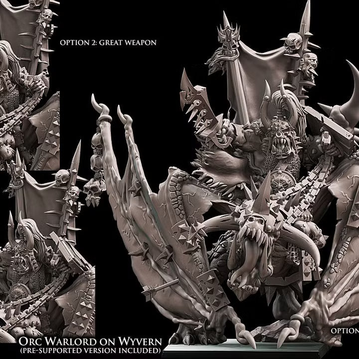 Avatars of War Orc Warlord on Wyvern