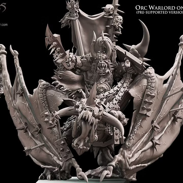 Avatars of War Orc Warlord on Wyvern