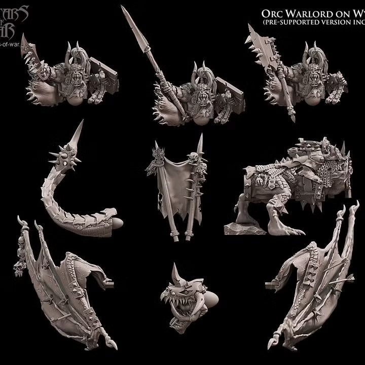 Avatars of War Orc Warlord on Wyvern