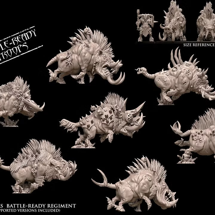Razor Tusks regiment Avatars of War 32mm scale fantasy figures