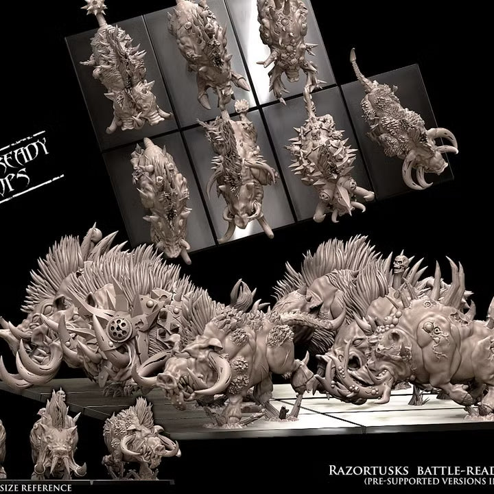 Razor Tusks regiment Avatars of War 32mm scale fantasy figures