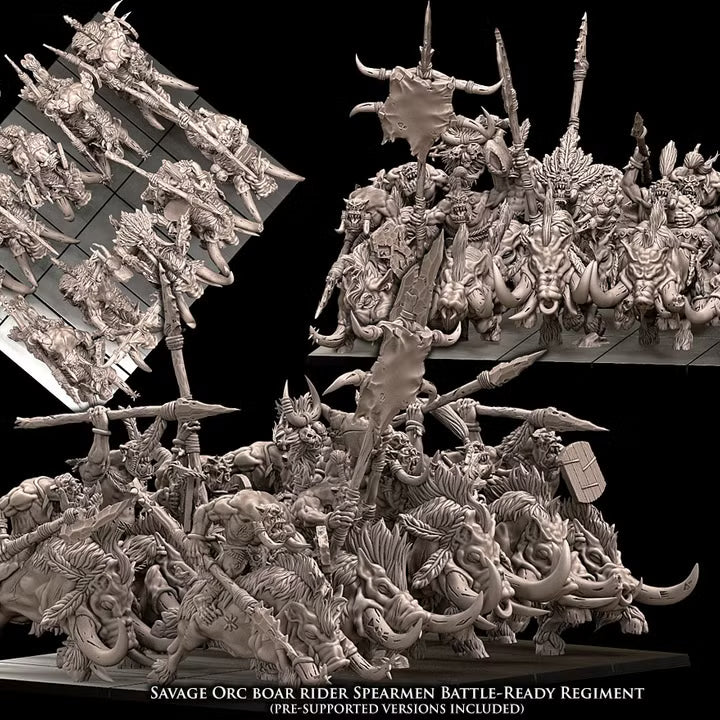 Avatars of War Savage Orc Boar Riders Spearmen Regiment