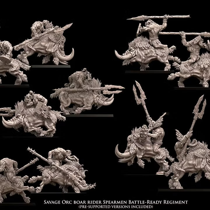 Avatars of War Savage Orc Boar Riders Spearmen Regiment