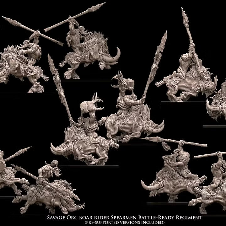 Avatars of War Savage Orc Boar Riders Spearmen Regiment