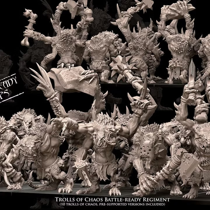 Chaos Trolls Avatars of War 32mm miniatures