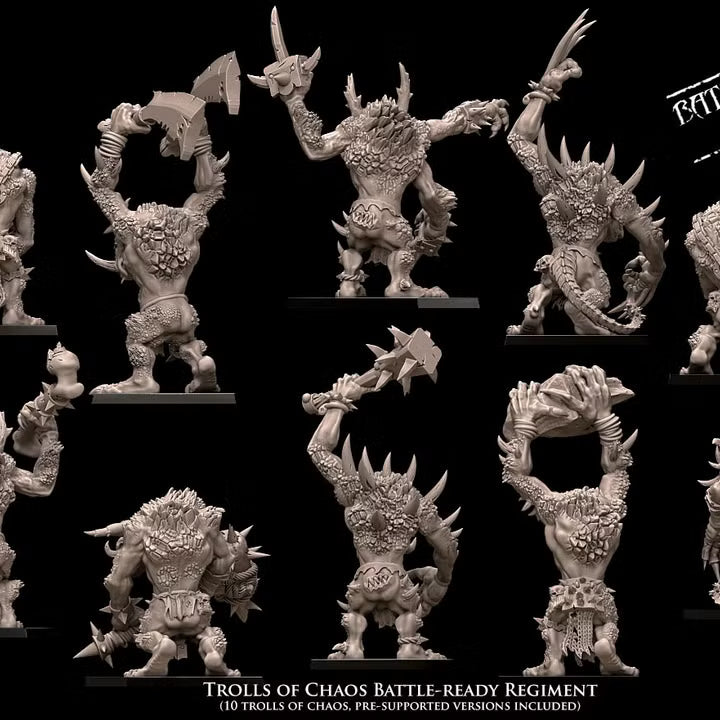 Chaos Trolls Avatars of War 32mm miniatures